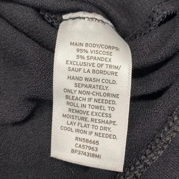 NWT BP. WOMEN'S BLACK LONG BELL BOTTOM SLEEVE STRETCH BLOUSE XS - Picture 5 of 5